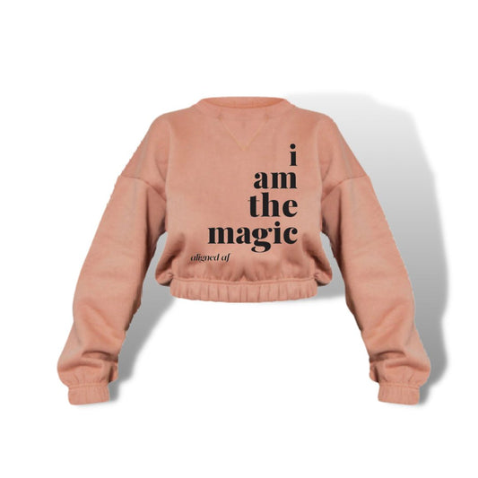 I am the magic cropped sweatshirt