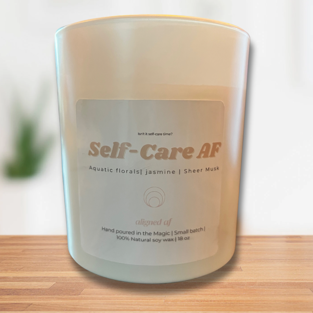 Self care AF intention candle